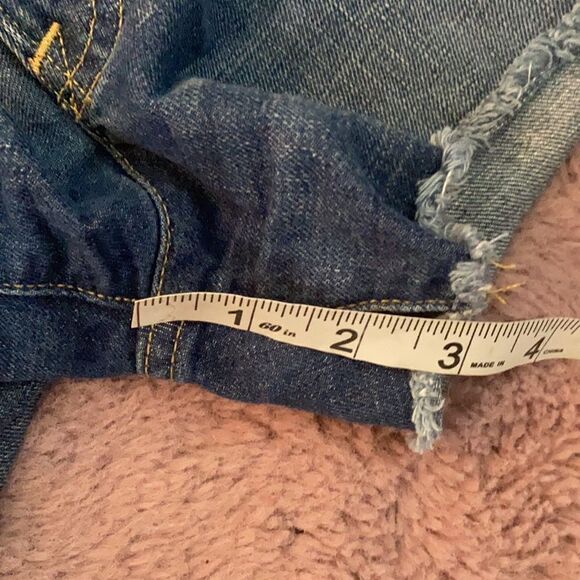 Lucky Brand The Cutoff Blue Distressed Denim Shorts Contemporary Festival - Picture 12 of 13